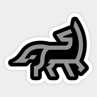 simple wolf icon Sticker